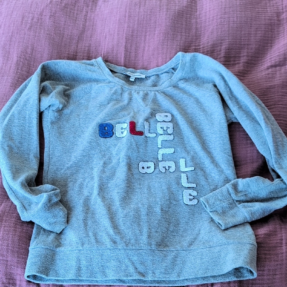 Gray Kids Shirt with Colorful Lettering